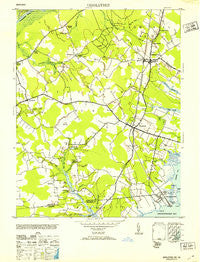 Girdletree Maryland Historical topographic map, 1:24000 scale, 7.5 X 7.5 Minute, Year 1953