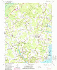 Girdletree Maryland Historical topographic map, 1:24000 scale, 7.5 X 7.5 Minute, Year 1966