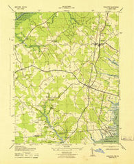 Girdletree Maryland Historical topographic map, 1:31680 scale, 7.5 X 7.5 Minute, Year 1943