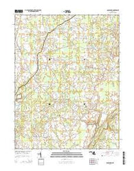 Goldsboro Maryland Historical topographic map, 1:24000 scale, 7.5 X 7.5 Minute, Year 2014