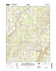 Goldsboro Maryland Historical topographic map, 1:24000 scale, 7.5 X 7.5 Minute, Year 2014