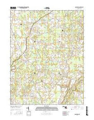 Goldsboro Maryland Current topographic map, 1:24000 scale, 7.5 X 7.5 Minute, Year 2017