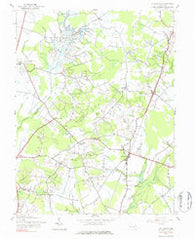 Goldsboro Maryland Historical topographic map, 1:24000 scale, 7.5 X 7.5 Minute, Year 1944