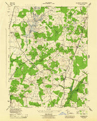 Goldsboro Maryland Historical topographic map, 1:31680 scale, 7.5 X 7.5 Minute, Year 1944