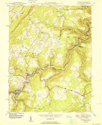 Gorman Maryland Historical topographic map, 1:24000 scale, 7.5 X 7.5 Minute, Year 1950