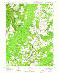 Grantsville Maryland Historical topographic map, 1:24000 scale, 7.5 X 7.5 Minute, Year 1946