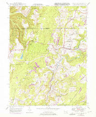 Grantsville Maryland Historical topographic map, 1:24000 scale, 7.5 X 7.5 Minute, Year 1946