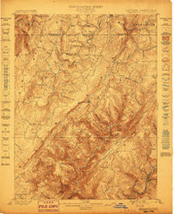 Grantsville Maryland Historical topographic map, 1:62500 scale, 15 X 15 Minute, Year 1899