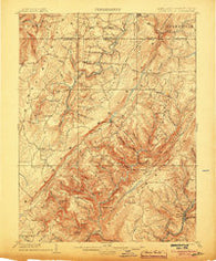 Grantsville Maryland Historical topographic map, 1:62500 scale, 15 X 15 Minute, Year 1904