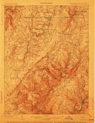 Grantsville Maryland Historical topographic map, 1:62500 scale, 15 X 15 Minute, Year 1904