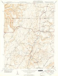 Grantsville Maryland Historical topographic map, 1:24000 scale, 7.5 X 7.5 Minute, Year 1949