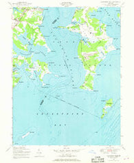 Gunpowder Neck Maryland Historical topographic map, 1:24000 scale, 7.5 X 7.5 Minute, Year 1949