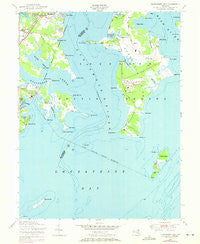 Gunpowder Neck Maryland Historical topographic map, 1:24000 scale, 7.5 X 7.5 Minute, Year 1949