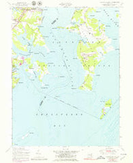 Gunpowder Neck Maryland Historical topographic map, 1:24000 scale, 7.5 X 7.5 Minute, Year 1949