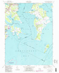 Gunpowder Neck Maryland Historical topographic map, 1:24000 scale, 7.5 X 7.5 Minute, Year 1949