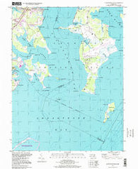 Gunpowder Neck Maryland Historical topographic map, 1:24000 scale, 7.5 X 7.5 Minute, Year 1995