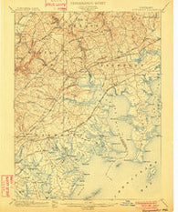 Gunpowder Maryland Historical topographic map, 1:62500 scale, 15 X 15 Minute, Year 1901
