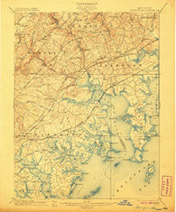 Gunpowder Maryland Historical topographic map, 1:62500 scale, 15 X 15 Minute, Year 1901