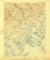 Gunpowder Maryland Historical topographic map, 1:62500 scale, 15 X 15 Minute, Year 1901