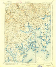 Gunpowder Maryland Historical topographic map, 1:62500 scale, 15 X 15 Minute, Year 1901
