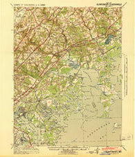 Gunpowder Maryland Historical topographic map, 1:62500 scale, 15 X 15 Minute, Year 1941