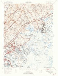 Gunpowder Maryland Historical topographic map, 1:62500 scale, 15 X 15 Minute, Year 1949