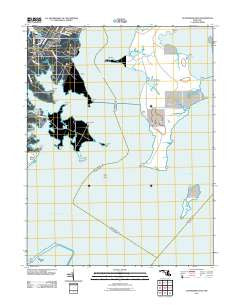 Gunpowder Neck Maryland Historical topographic map, 1:24000 scale, 7.5 X 7.5 Minute, Year 2011