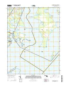 Gunpowder Neck Maryland Historical topographic map, 1:24000 scale, 7.5 X 7.5 Minute, Year 2014