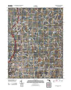 Hagerstown Maryland Historical topographic map, 1:24000 scale, 7.5 X 7.5 Minute, Year 2011