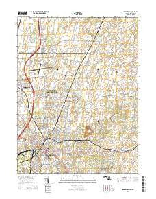 Hagerstown Maryland Historical topographic map, 1:24000 scale, 7.5 X 7.5 Minute, Year 2014