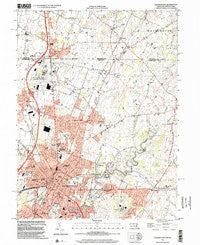 Hagerstown Maryland Historical topographic map, 1:24000 scale, 7.5 X 7.5 Minute, Year 1999