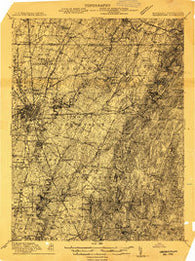 Hagerstown Maryland Historical topographic map, 1:48000 scale, 15 X 15 Minute, Year 1909