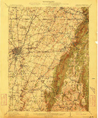 Hagerstown Maryland Historical topographic map, 1:62500 scale, 15 X 15 Minute, Year 1912