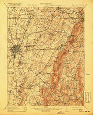 Hagerstown Maryland Historical topographic map, 1:62500 scale, 15 X 15 Minute, Year 1912