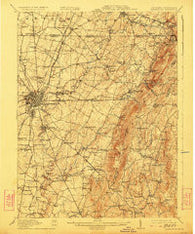 Hagerstown Maryland Historical topographic map, 1:62500 scale, 15 X 15 Minute, Year 1912