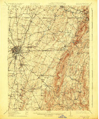 Hagerstown Maryland Historical topographic map, 1:62500 scale, 15 X 15 Minute, Year 1912