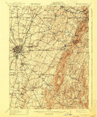 Hagerstown Maryland Historical topographic map, 1:62500 scale, 15 X 15 Minute, Year 1912