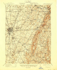 Hagerstown Maryland Historical topographic map, 1:62500 scale, 15 X 15 Minute, Year 1912