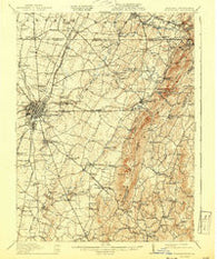 Hagerstown Maryland Historical topographic map, 1:62500 scale, 15 X 15 Minute, Year 1912