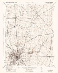 Hagerstown Maryland Historical topographic map, 1:31680 scale, 7.5 X 7.5 Minute, Year 1944