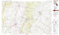 Hagerstown Maryland Historical topographic map, 1:100000 scale, 30 X 60 Minute, Year 1983