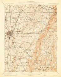 Hagerstown Maryland Historical topographic map, 1:62500 scale, 15 X 15 Minute, Year 1912