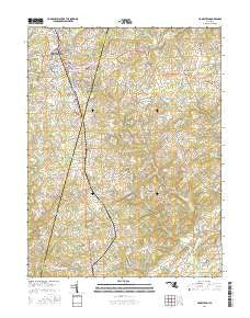 Hampstead Maryland Current topographic map, 1:24000 scale, 7.5 X 7.5 Minute, Year 2016
