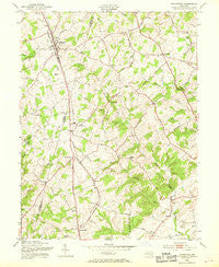 Hampstead Maryland Historical topographic map, 1:24000 scale, 7.5 X 7.5 Minute, Year 1953