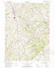 Hampstead Maryland Historical topographic map, 1:24000 scale, 7.5 X 7.5 Minute, Year 1953