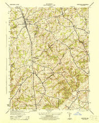 Hampstead Maryland Historical topographic map, 1:31680 scale, 7.5 X 7.5 Minute, Year 1944