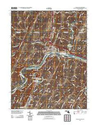 Hancock Maryland Historical topographic map, 1:24000 scale, 7.5 X 7.5 Minute, Year 2011