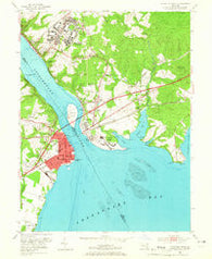 Havre De Grace Maryland Historical topographic map, 1:24000 scale, 7.5 X 7.5 Minute, Year 1953
