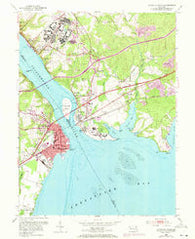 Havre De Grace Maryland Historical topographic map, 1:24000 scale, 7.5 X 7.5 Minute, Year 1953