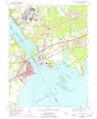 Havre De Grace Maryland Historical topographic map, 1:24000 scale, 7.5 X 7.5 Minute, Year 1953